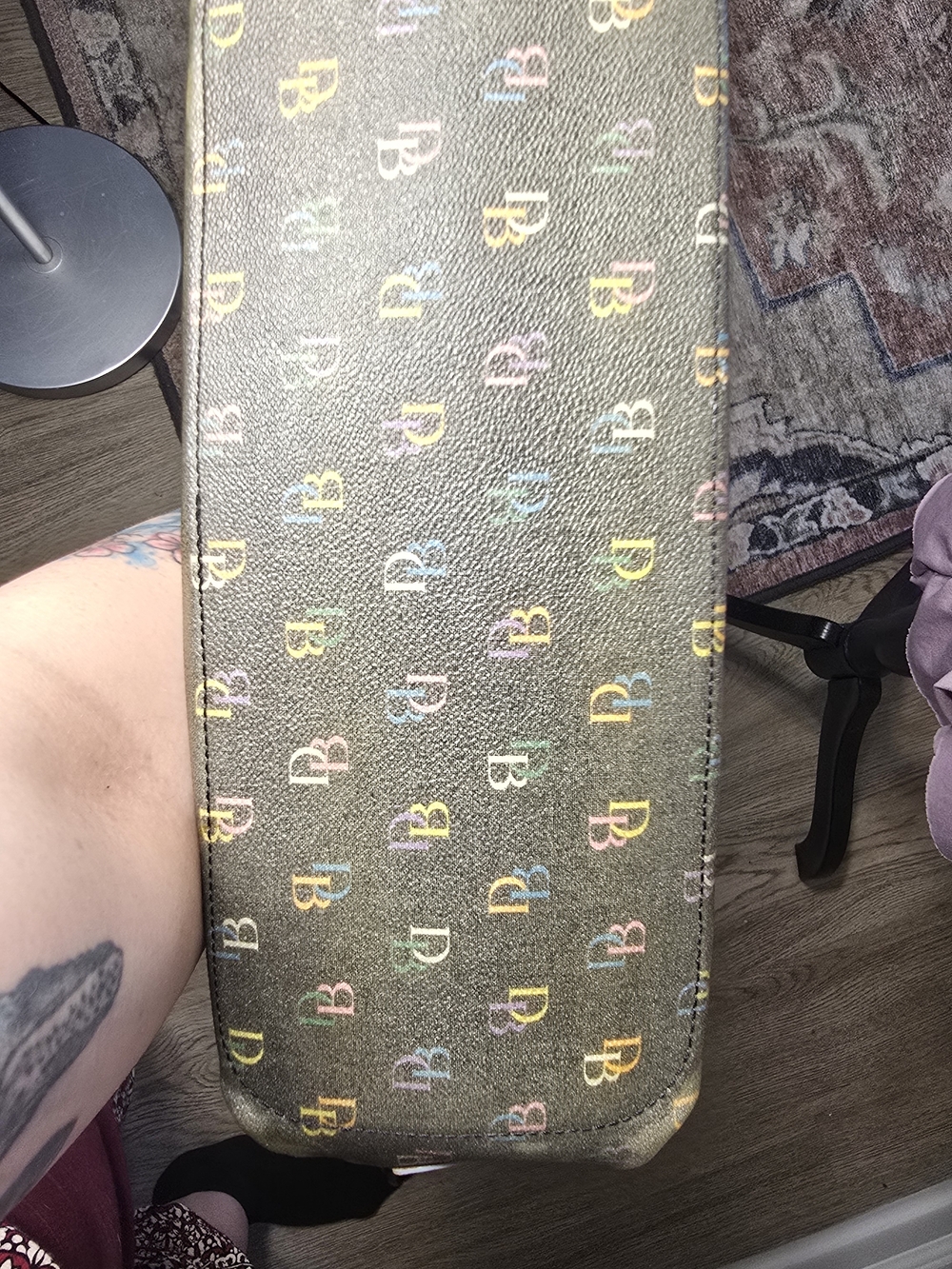 💖 Y2K Dooney & Bourke Multicolor Rainbow DB Logo Tassel Heart Mini Tote Purse - Picture 15 of 16